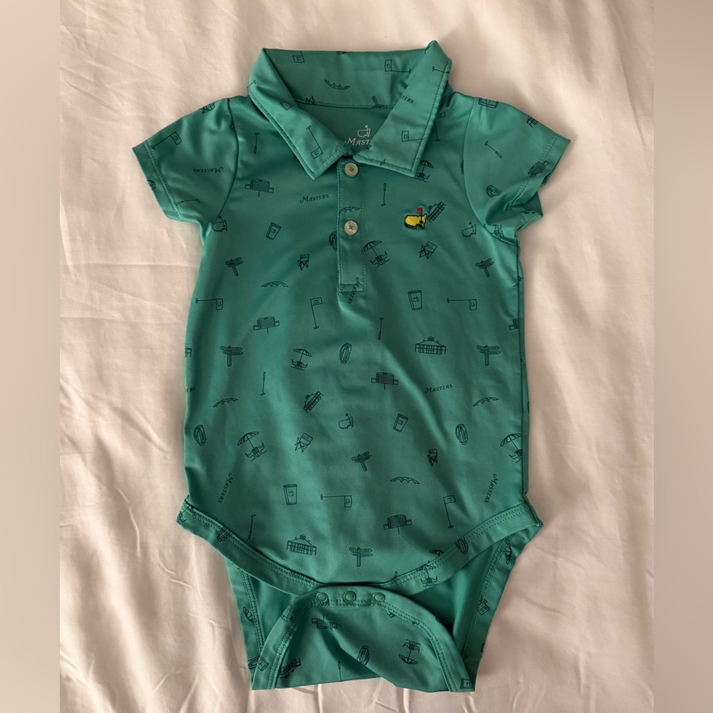 Masters Green Polo Baby Onesie